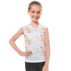 Dog Shih Tzu T- Shirtshih Tzu Dog Pattern T- Shirt Kids  Mesh Tank Top by maxcute