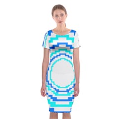 Easter Eggs T- Shirt Easter Egg Design T- Shirt Classic Short Sleeve Midi Dress by maxcute