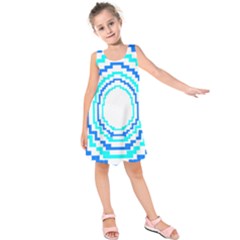 Easter Eggs T- Shirt Easter Egg Design T- Shirt Kids  Sleeveless Dress by maxcute