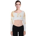 Elephant Lover T- Shirtelephant T- Shirt Velvet Long Sleeve Crop Top View1