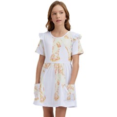 Elephant Lover T- Shirtelephant T- Shirt Kids  Frilly Sleeves Pocket Dress by maxcute