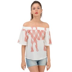 Elephant T- Shirt Pink Elephant T- Shirt Off Shoulder Short Sleeve Top