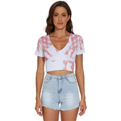 Elephant T- Shirt Pink Elephant T- Shirt V-neck Crop Top