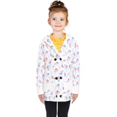 Exotic Flowers T- Shirt Modern Exotic Tropical Jungle Pattern T- Shirt Kids  Double Breasted Button Coat by maxcute