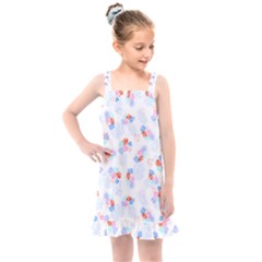 Exotic Flowers T- Shirt Modern Exotic Tropical Jungle Pattern T- Shirt Kids  Overall Dress by maxcute