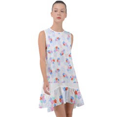 Exotic Flowers T- Shirt Modern Exotic Tropical Jungle Pattern T- Shirt Frill Swing Dress by maxcute