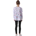 Exotic Flowers T- Shirt Modern Exotic Tropical Jungle Pattern T- Shirt Kids  V Neck Casual Top View2