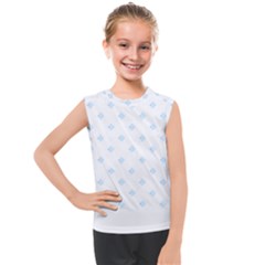 Fabric Pattern T- Shirt Blue Dark Striped Background T- Shirt Kids  Mesh Tank Top by maxcute