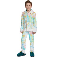 Fashion T- Shirt Fashion Tropical Pattern T- Shirt Kids  Long Sleeve Velvet Pajamas Set by maxcute