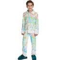 Fashion T- Shirt Fashion Tropical Pattern T- Shirt Kids  Long Sleeve Velvet Pajamas Set View1