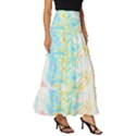 Fashion T- Shirt Fashion Tropical Pattern T- Shirt Tiered Ruffle Maxi Skirt View3