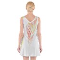 Feathers Design T- Shirtfeathers T- Shirt (1) V-Neck Sleeveless Dress View2