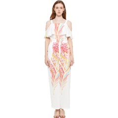 Feathers Design T- Shirtfeathers T- Shirt (1) Draped Sleeveless Chiffon Jumpsuit by maxcute