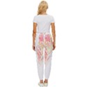 Feathers Design T- Shirtfeathers T- Shirt (1) Cropped Drawstring Pants View4