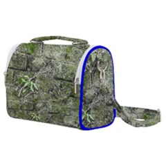 Old Stone Exterior Wall With Moss Satchel Shoulder Bag by dflcprintsclothing