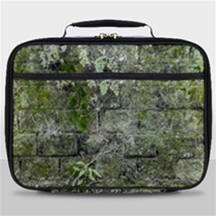 Old Stone Exterior Wall With Moss Full Print Lunch Bag by dflcprintsclothing