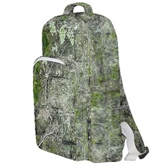 Old Stone Exterior Wall With Moss Double Compartment Backpack by dflcprintsclothing