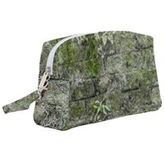 Old Stone Exterior Wall With Moss Wristlet Pouch Bag (large) by dflcprintsclothing