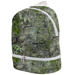 Old Stone Exterior Wall With Moss Zip Bottom Backpack by dflcprintsclothing