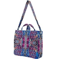 Abstract Blend Repeats Square Shoulder Tote Bag by kaleidomarblingart