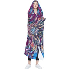 Abstract Blend Repeats Wearable Blanket by kaleidomarblingart