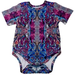 Abstract Blend Repeats Baby Short Sleeve Bodysuit by kaleidomarblingart