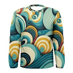 Waves Men s Long Sleeve Tee by fructosebat