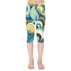 Waves Kids  Capri Leggings  by fructosebat