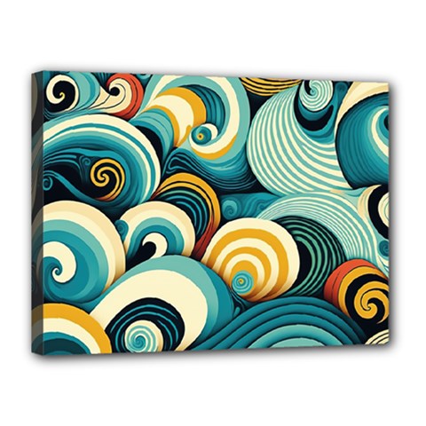 Waves Canvas 16  X 12  (stretched)