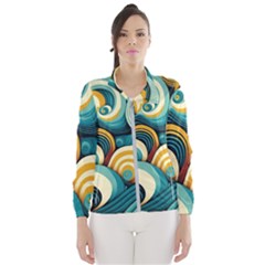 Waves Women s Windbreaker by fructosebat