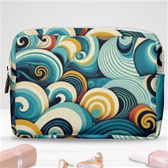 Waves Make Up Pouch (medium) by fructosebat