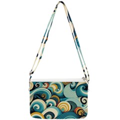 Waves Double Gusset Crossbody Bag by fructosebat