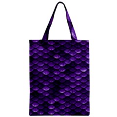 Purple Scales! Zipper Classic Tote Bag