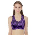 Purple Scales! Sports Bra with Border View1