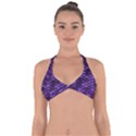 Purple Scales! Halter Neck Bikini Top View1