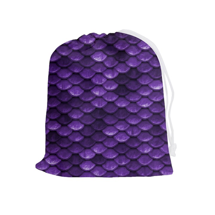 Purple Scales! Drawstring Pouch (XL)