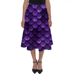 Purple Scales! Perfect Length Midi Skirt by fructosebat