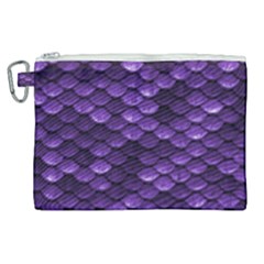 Purple Scales! Canvas Cosmetic Bag (xl) by fructosebat