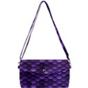 Purple Scales! Removable Strap Clutch Bag View1