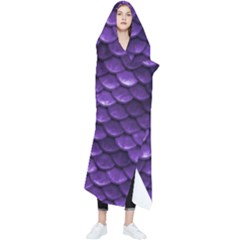 Purple Scales! Wearable Blanket by fructosebat