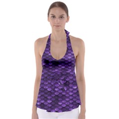 Purple Scales! Babydoll Tankini Top by fructosebat