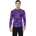 Purple Scales! Men s Long Sleeve Rash Guard View1