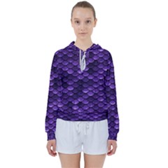 Purple Scales! Women s Tie Up Sweat by fructosebat