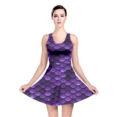 Purple Scales! Reversible Skater Dress by fructosebat