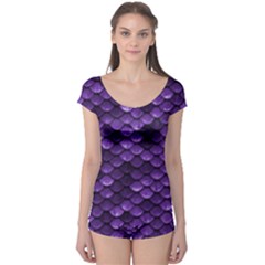 Purple Scales! Boyleg Leotard  by fructosebat