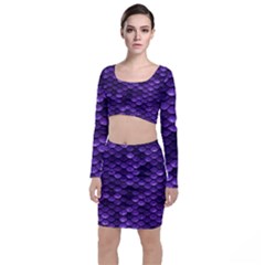 Purple Scales! Top And Skirt Sets