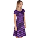 Purple Scales! Classic Short Sleeve Dress View3