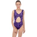 Purple Scales! Center Cut Out Swimsuit View1