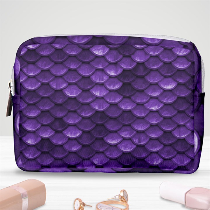 Purple Scales! Make Up Pouch (Medium)