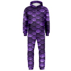 Purple Scales! Hooded Jumpsuit (men) by fructosebat